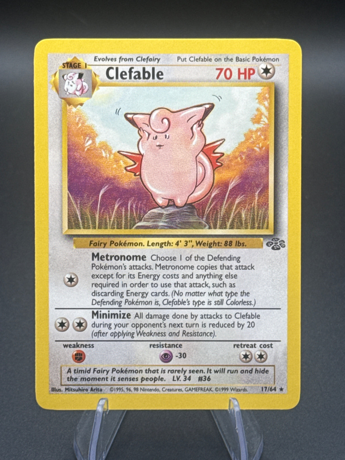 Pokémon TCG: 1999 - Clefable - 17/64 - Jungle
