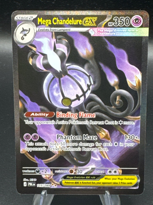 Pokémon TCG: 2026 Mega Chandelure ex - 115/084 - ME05: Pitch Black