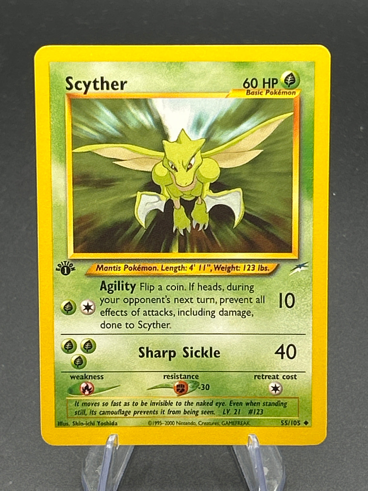 Pokémon TCG: 2002 Scyther 55/105 - Neo Destiny Ist edition