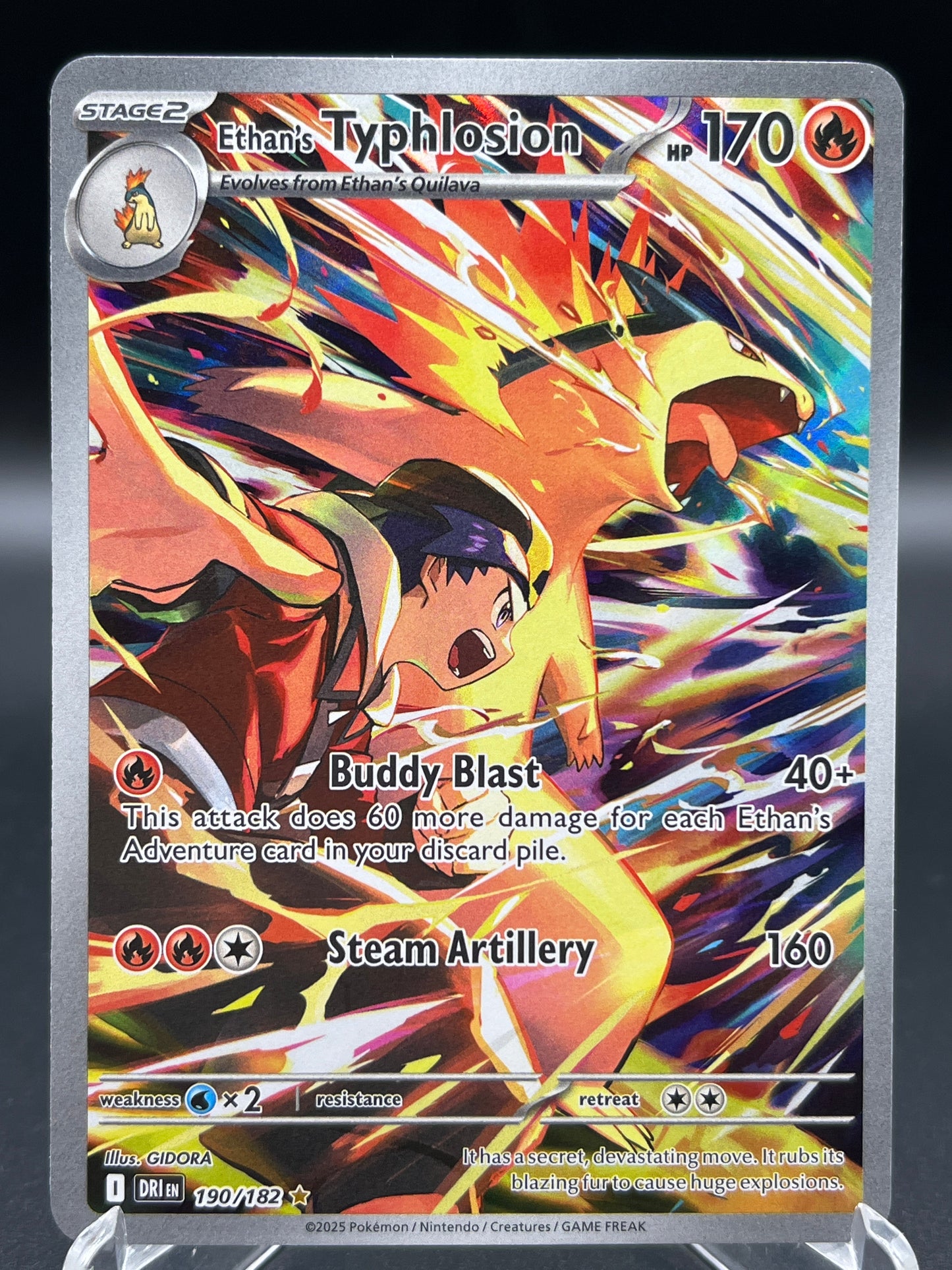 Pokémon TCG: 2025 - Ethan's Typhlosion - 190/182 - SV: Destined Rivals