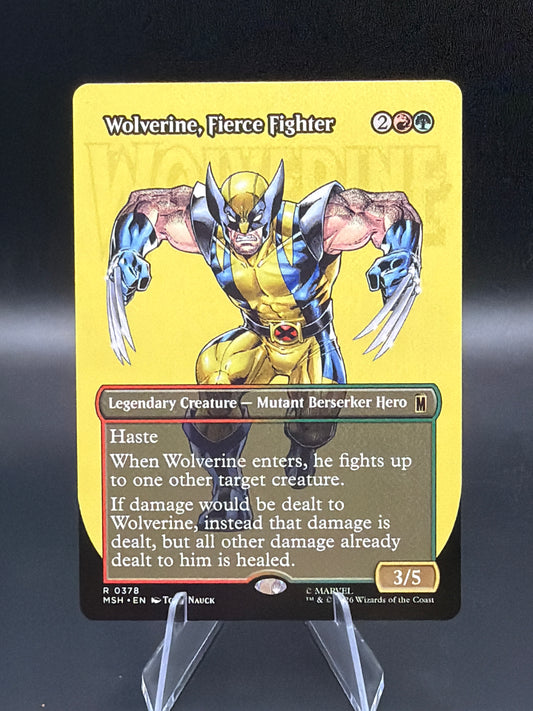 MTG TCG: 2026 Wolverine, Fierce Fighter (Borderless) - 0378 - Marvel Super Heroes (MSH)