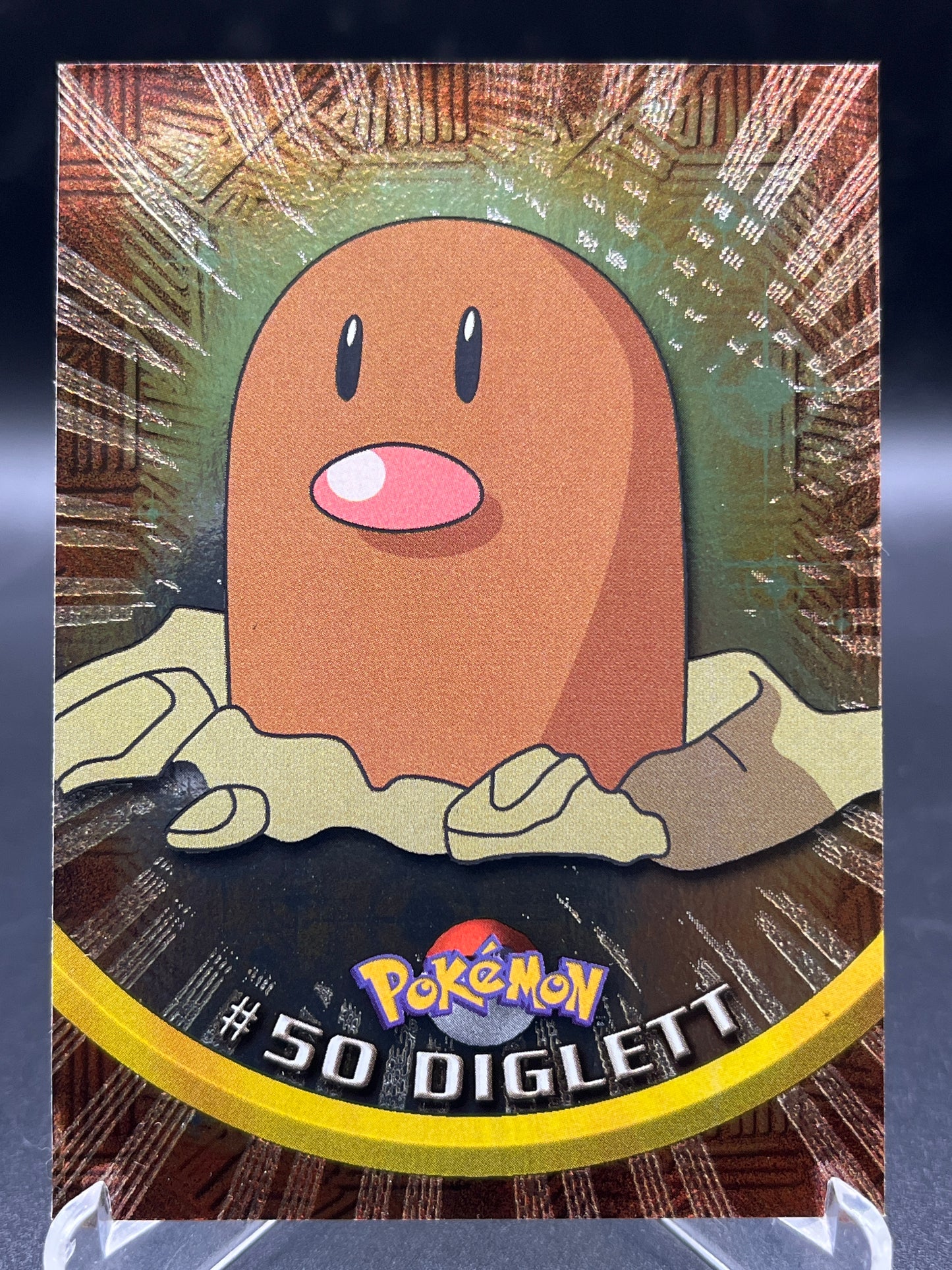 Pokémon TCG: 1999 Diglett #50 - Topps Pokémon TV Series Holo