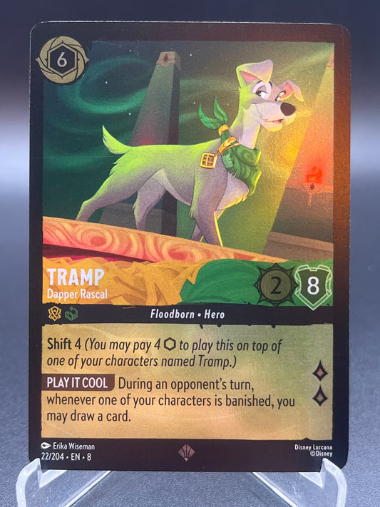 Lorcana TCG: Tramp Dapper Rascal (Cold Foil) 22/204 Reign of Jafar
