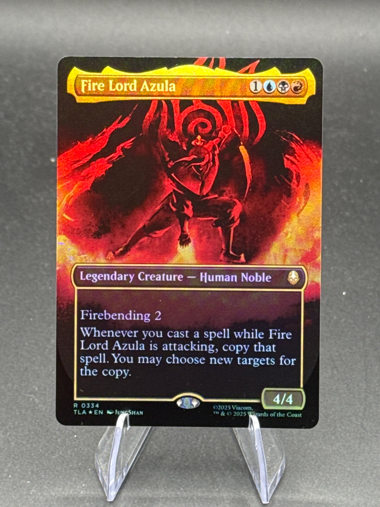 MTG TCG: Fire Lord Azula (0334) (Borderless) - Avatar: The Last Airbende