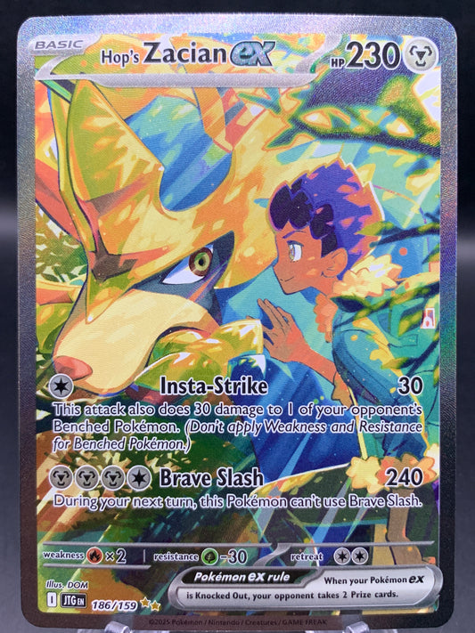 Pokémon TCG: 2025 Hop's Zacian ex - 186/159 - SV: Journey Together