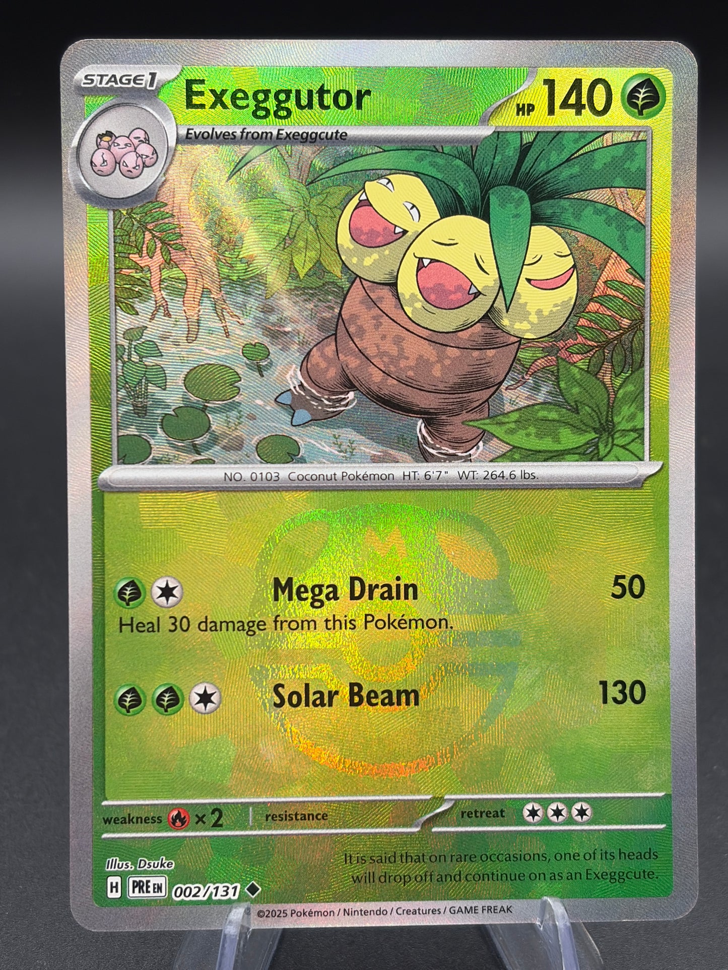 Pokémon TCG: 2025 Exeggutor Masterball 002/131 SV: Prismatic Evolutions
