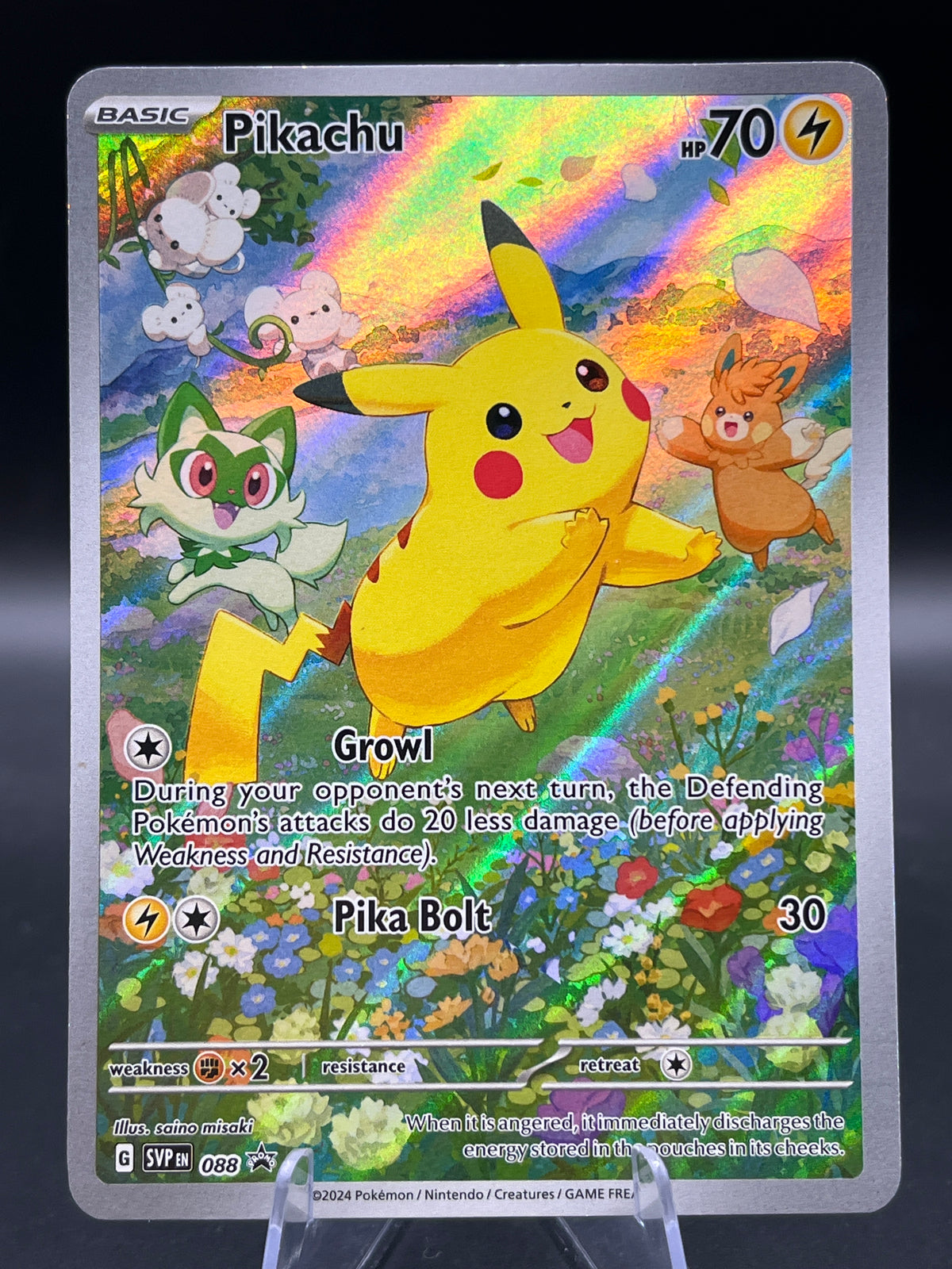 Pokémon TCG: 2024 Pikachu - #088 - SV: Scarlet & Violet Promos