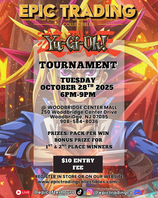 EPIC Yu-Gi-Oh! Tournament - 10/28/2025 - Woodbridge