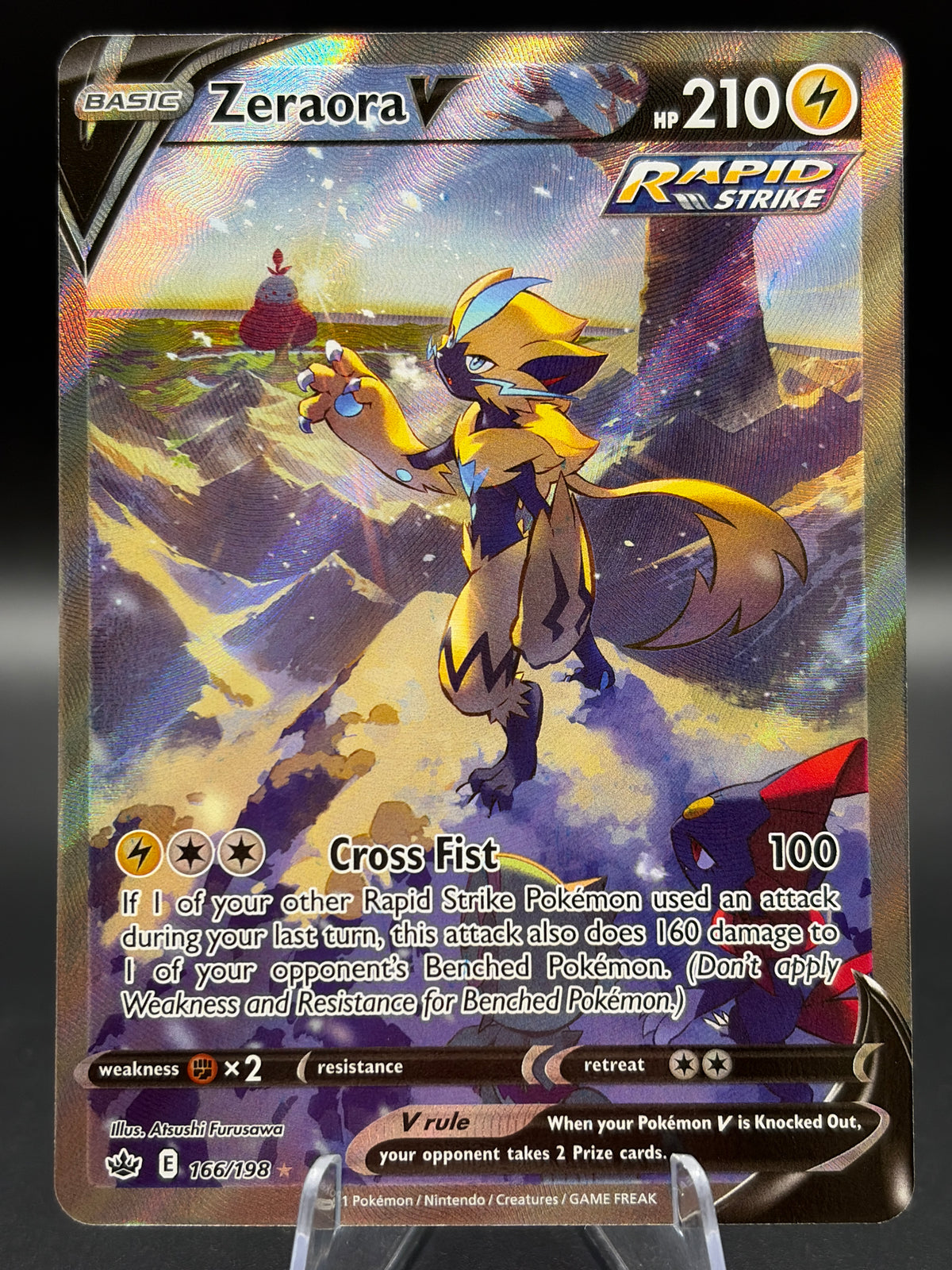 Pokémon TCG: 2021 Zeraora V 166/198  S&S: Chilling Reign Alt Art