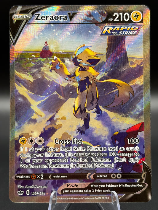 Pokémon TCG: 2021 Zeraora V 166/198  S&S: Chilling Reign Alt Art