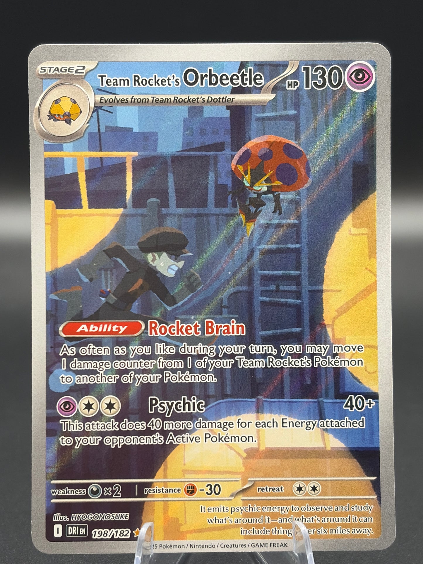 Pokémon TCG: 2025 Team Rocket's Orbeetle - 198/182 - SV: Destined Rivals