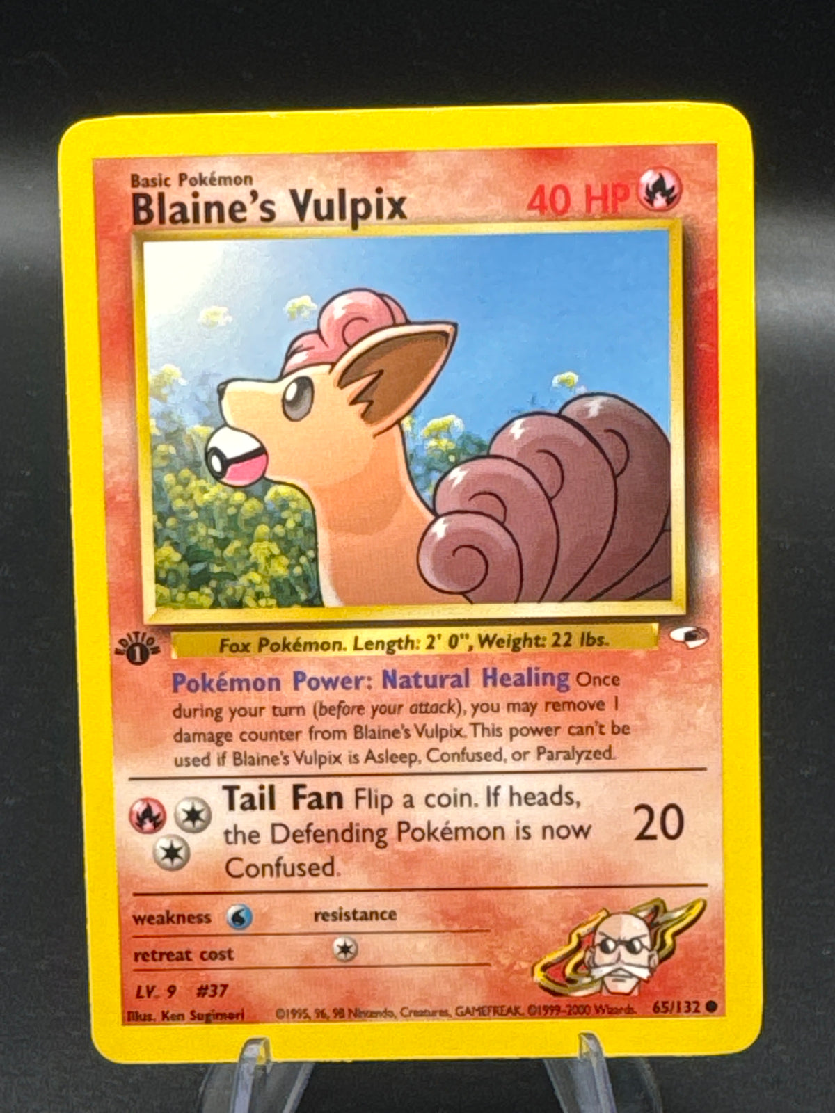 Pokémon TCG: 1995 1st Blaine's Vulpix 65/132 Gym Heroes