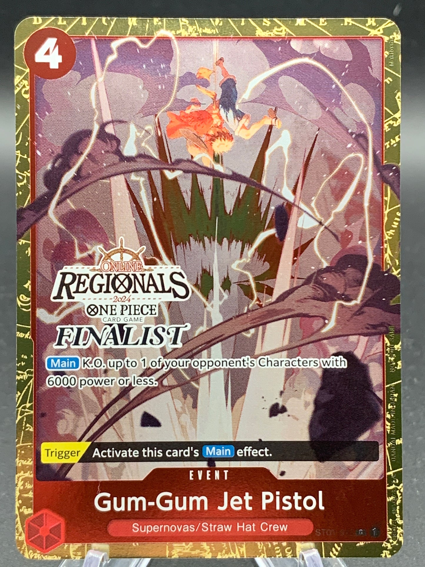 One Piece TCG: Gum-Gum Jet Pistol (Online Regional 2024) [Finalist] - One Piece Promotion Cards (OP-PR)