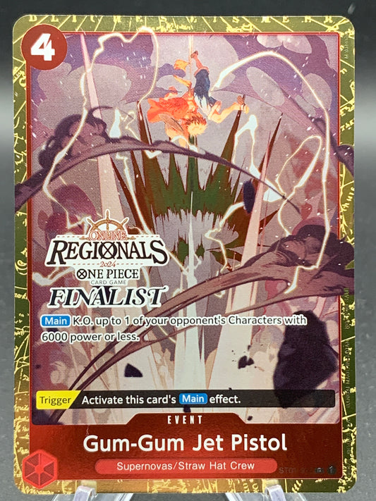 One Piece TCG: Gum-Gum Jet Pistol (Online Regional 2024) [Finalist] - One Piece Promotion Cards (OP-PR)