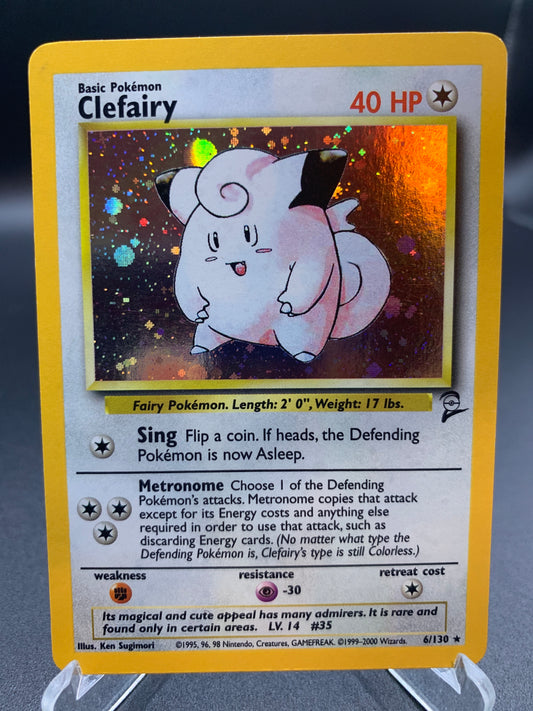 Pokémon TCG: 2000 Clefairy 6/130 Base Set 2 Holo