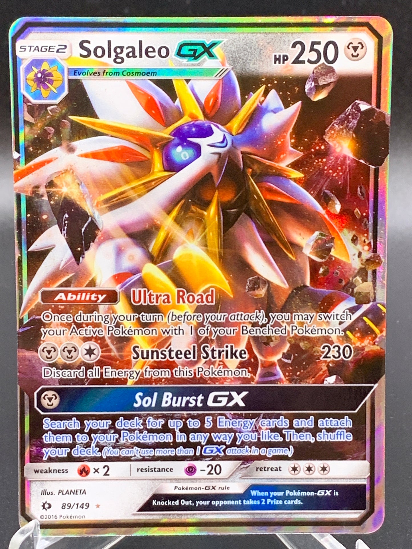 Pokémon TCG: 2016 Solgaleo Gx 89/149 SM: Base Set
