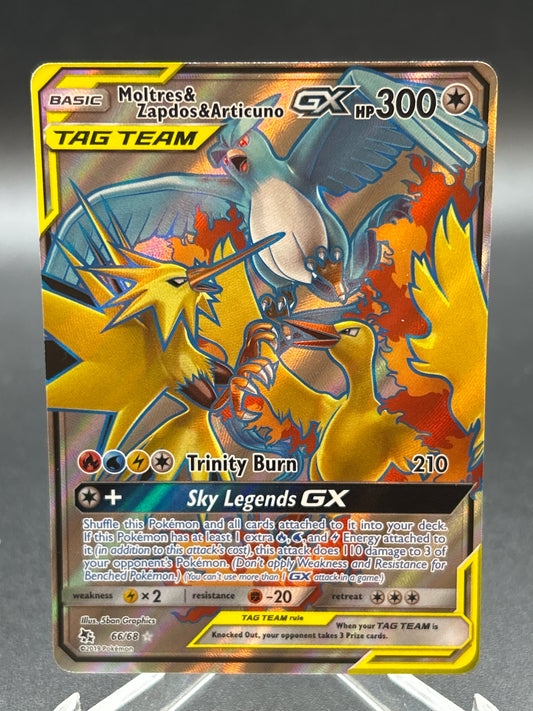 Pokémon TCG: 2019 Moltres & Zapdos & Articuno 66/68 SM: Hidden Fates