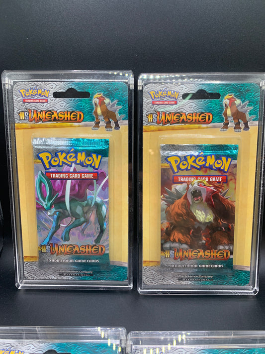 Pokémon TCG: 2010 HS Unleashed - Full Art Set Blister Packs Sealed - Entei, Suicune, Raikou & Golbat