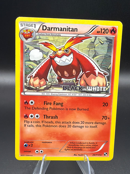 Pokémon TCG: 2011 Darmanitan - 25/114 (Prerelease) - Black and White Promos (PR)