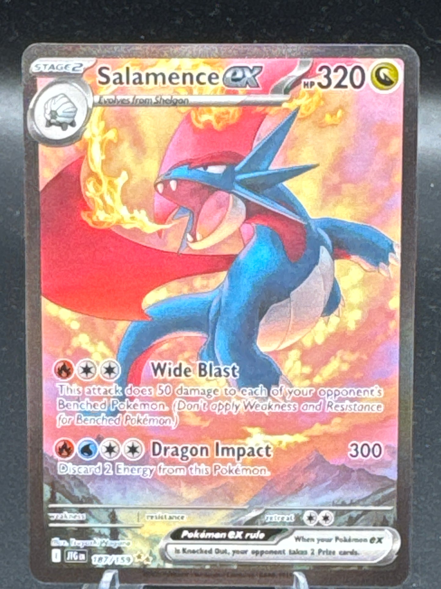 Pokémon TCG: 2025 Salamence ex - 187/159 - SV: Journey Together