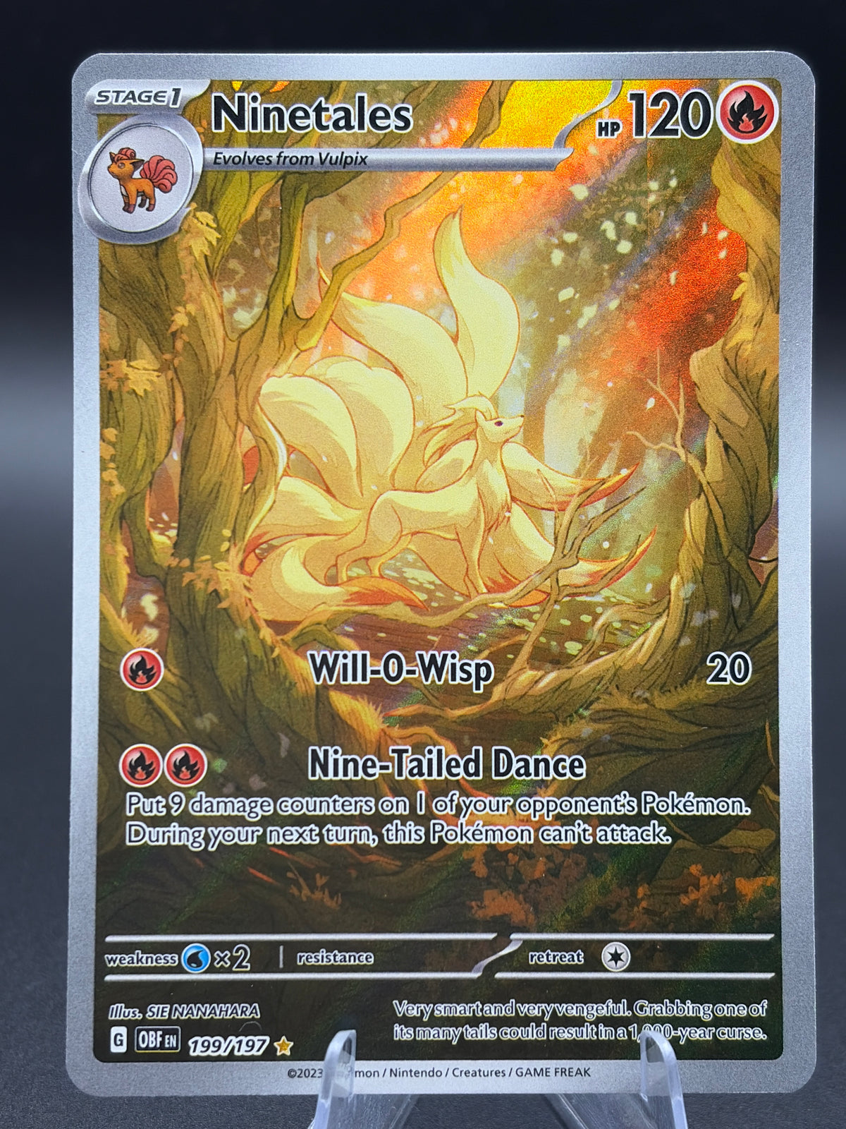 Pokémon TCG: 2023 Ninetales - 199/197 - SV: Obsidian Flames