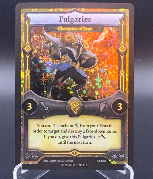 Elestrals TCG: Fulgaries - Champion of Zeus - Divine Champions: Firestorm