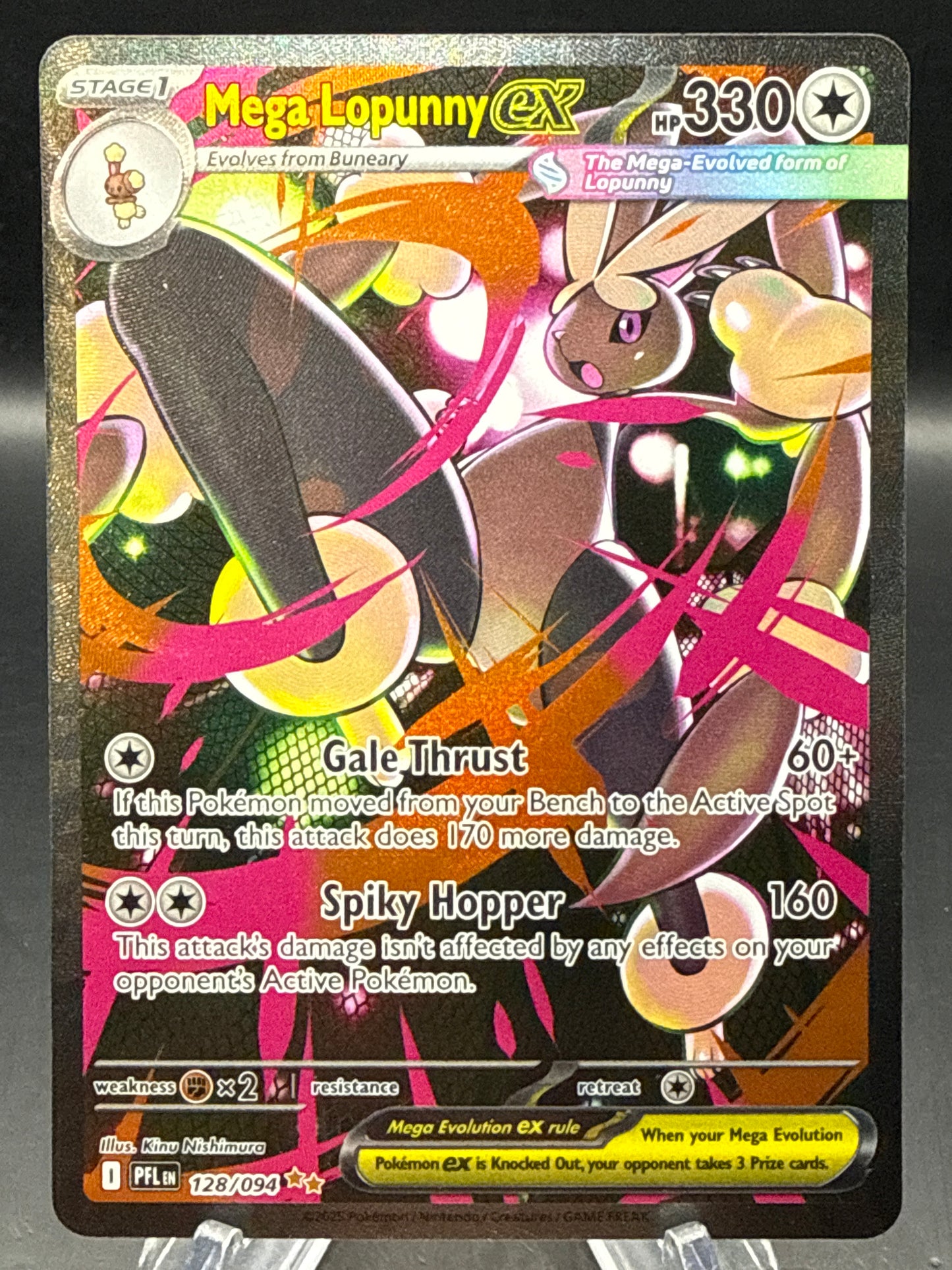 Pokémon TCG: 2025 Mega Lopunny ex - 128/094 - PFL: Phantasmal Flames