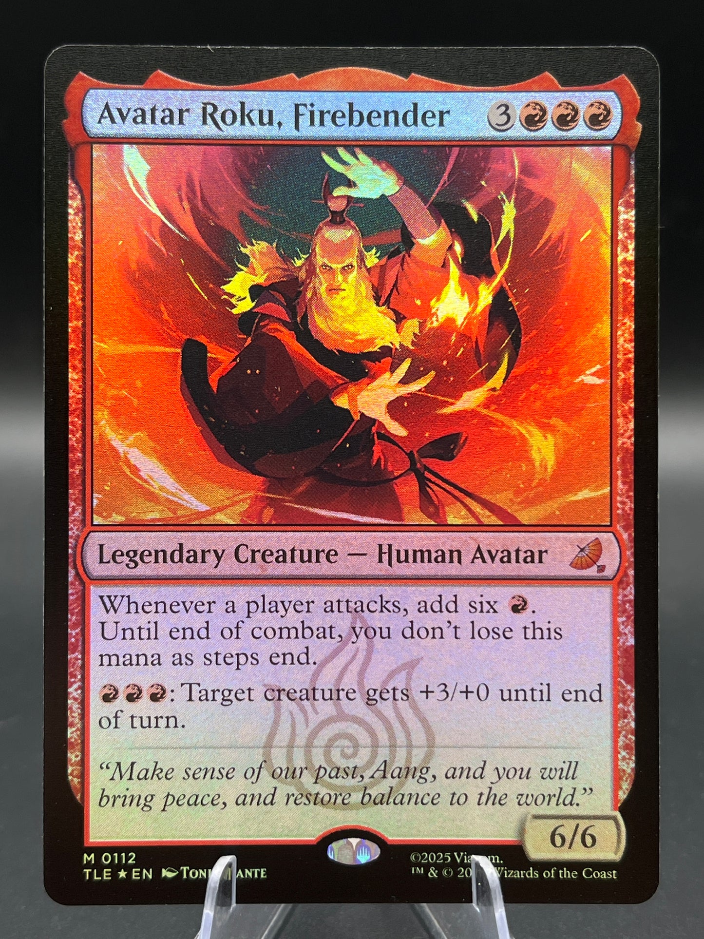 MTG TCG: Avatar Roku, Firebender - Avatar: The Last Airbender: Eternal-Legal (TLE)