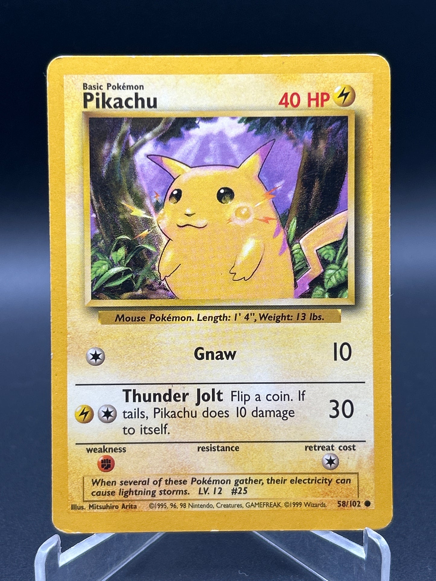 Pokémon TCG : 1999 Pikachu - 58/102 - Base Set