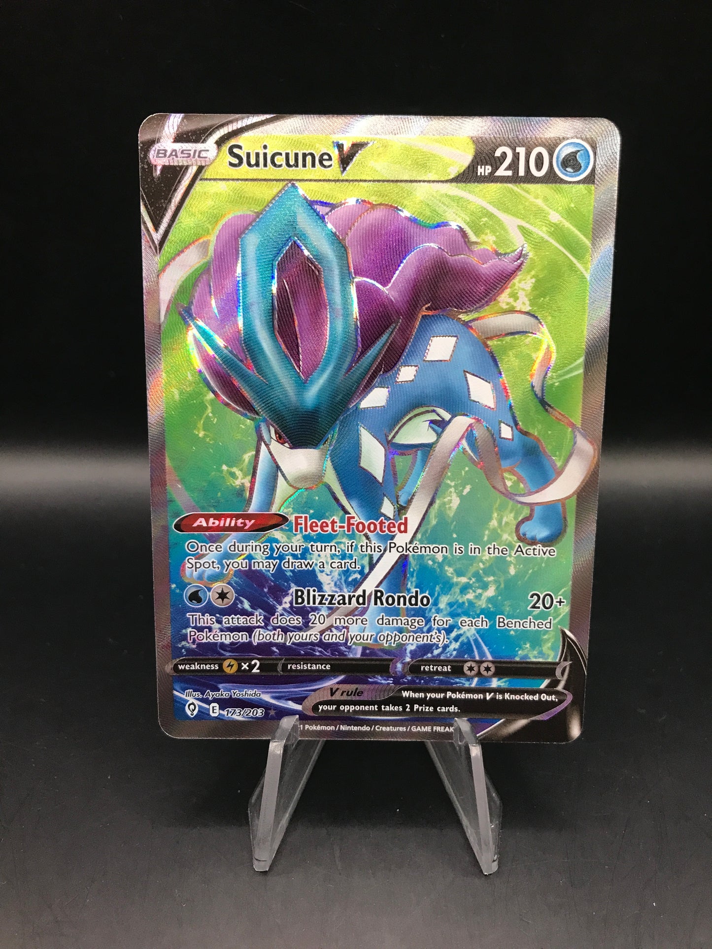 Pokémon TCG: 2021 - Suicune V - 173/203 - SWSH: Evolving Skies