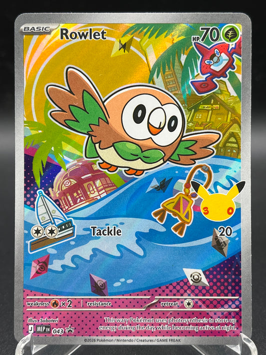 Pokémon TCG: 2026 Rowlet - 043 - ME: Mega Evolution Promo