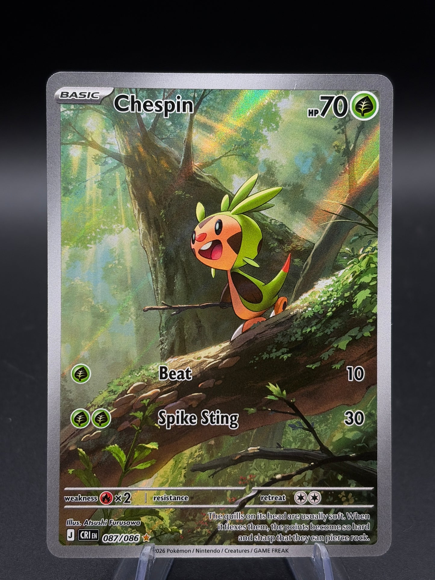 Pokemon TCG: 2026 Chespin - 087/086 - ME04: Chaos Rising (CRI)