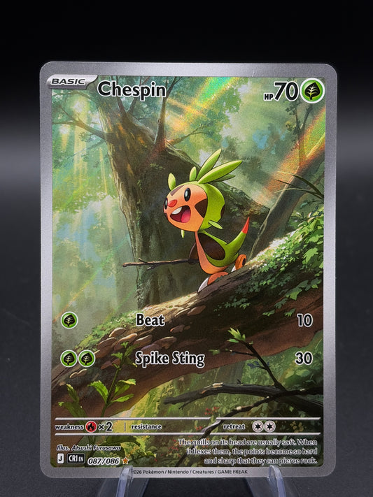 Pokémon TCG: 2026 Chespin - 087/086 - ME04: Chaos Rising