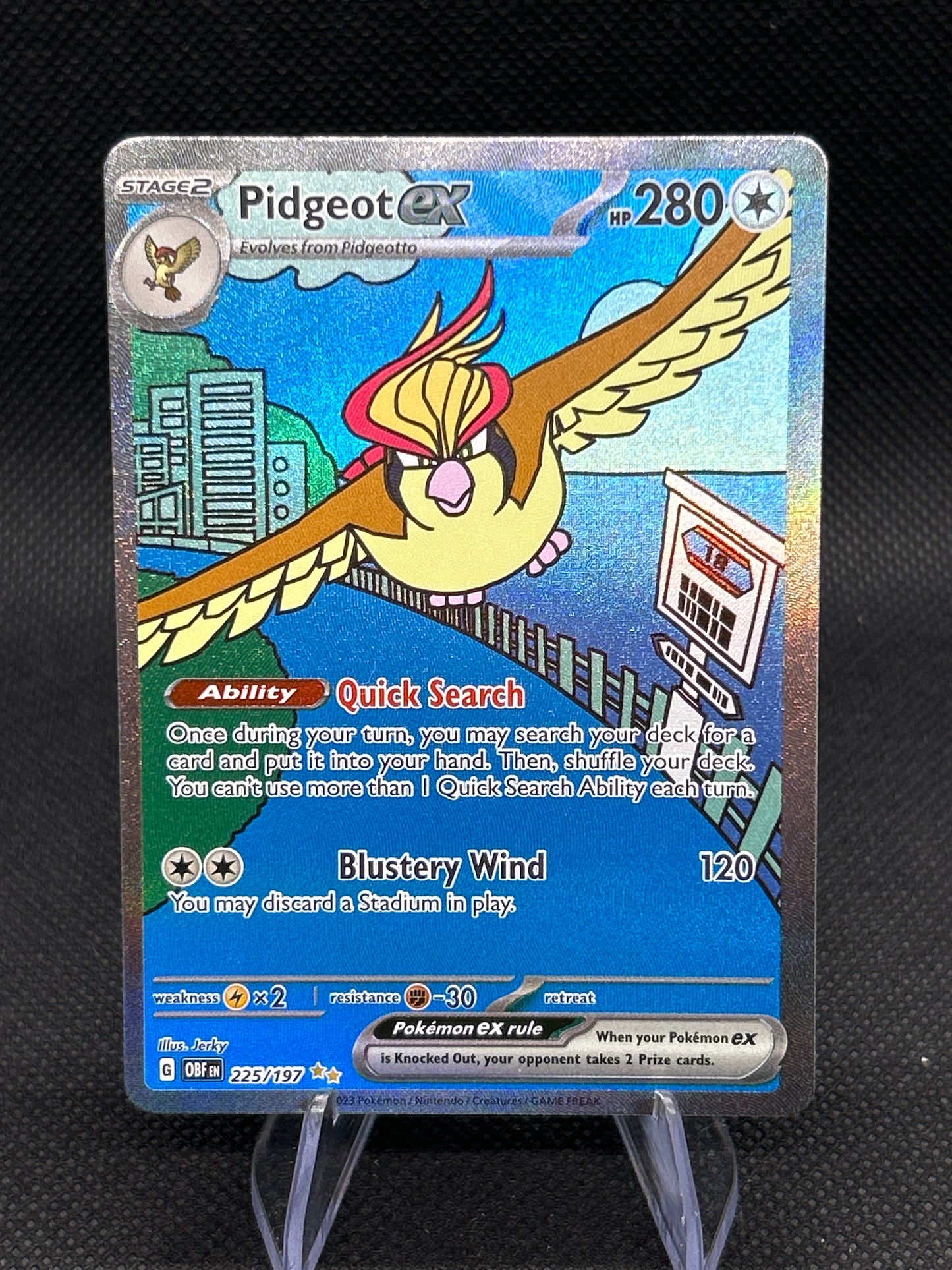 Pokémon TCG: 2023 - Pidgeot ex - 225/197 - SV: Obsidian Flames