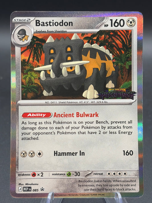 Pokémon TCG: 2026 Bastiodon 085 MEP: Pitch Black Stamped