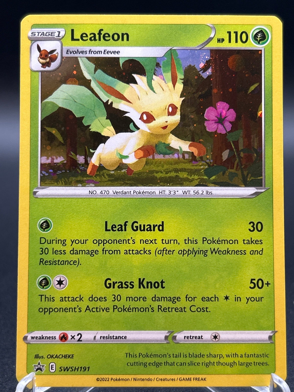 Pokémon TCG: 2022 Leafeon SWSH191 Sword & Shield Promo Cards