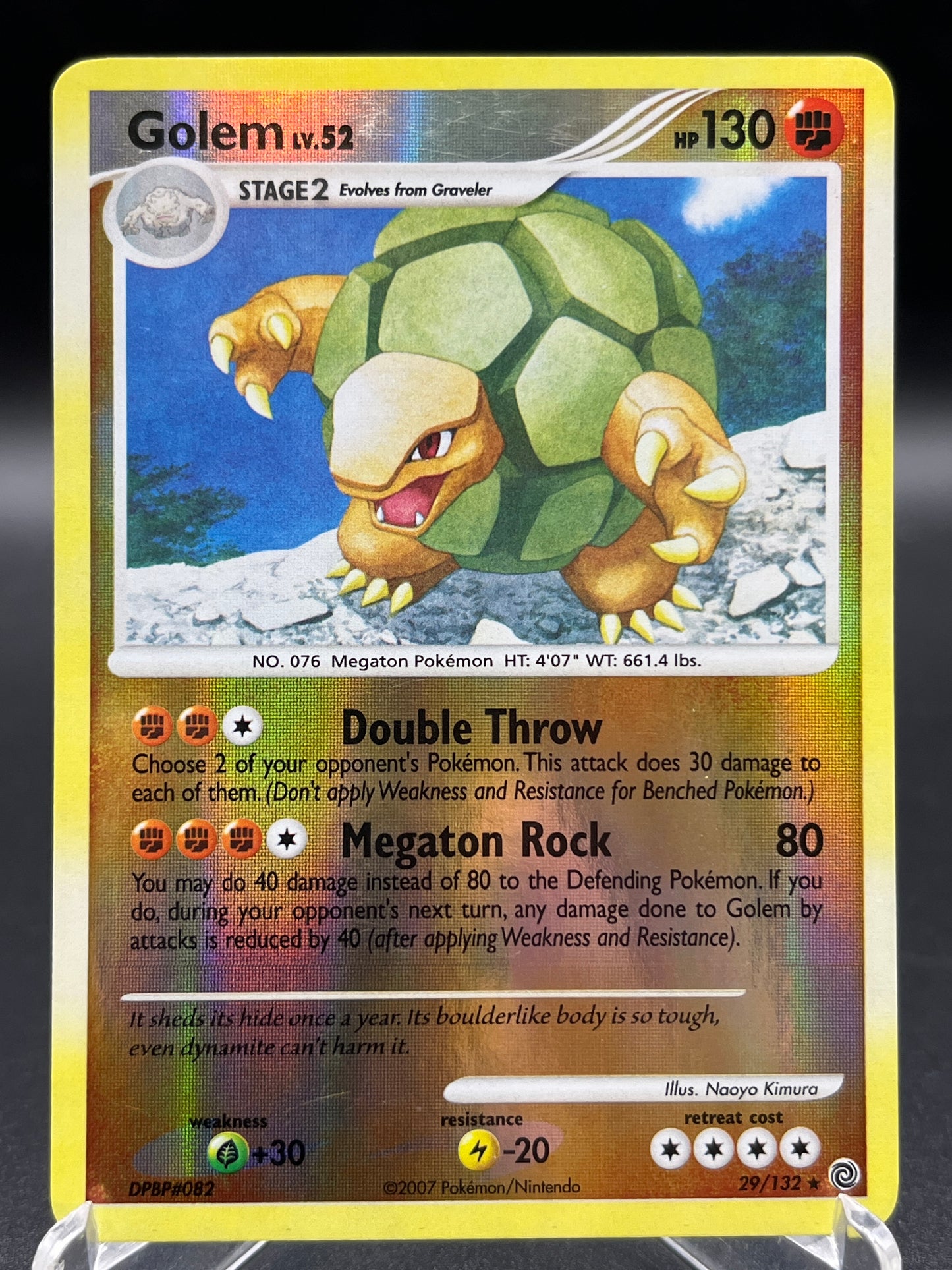 Pokémon TCG: 2007 Golem Lv. 52 29/132 - Secret Wonders Reverse Holo