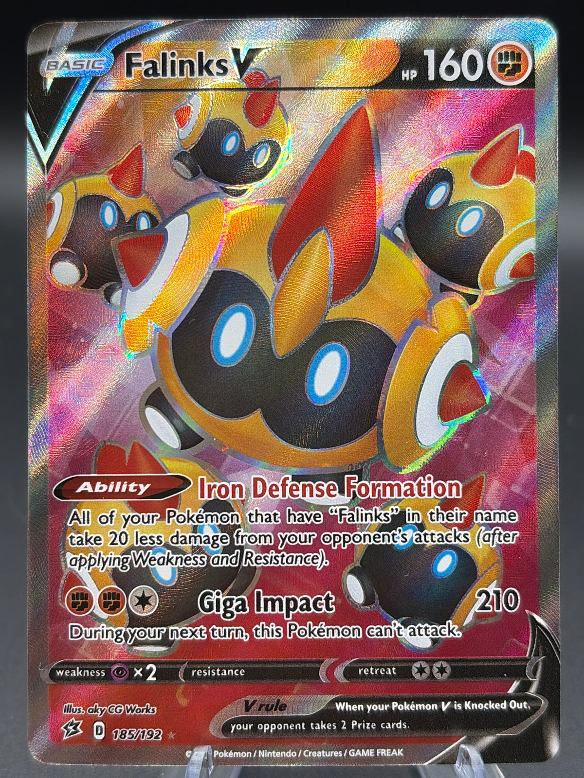 Pokémon TCG: 2020 Falinks V 185/192 SWSH: Rebel Clash