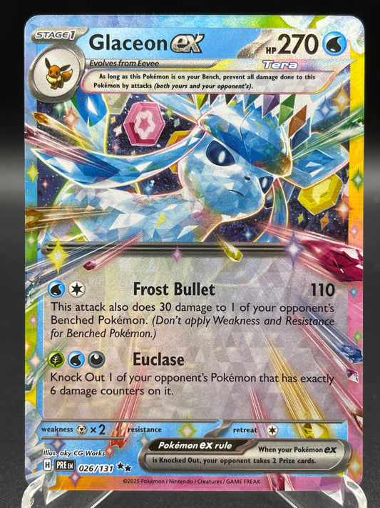 Pokémon TCG: 2025 Glaceon ex - 026/131 - SV: Prismatic Evolutions