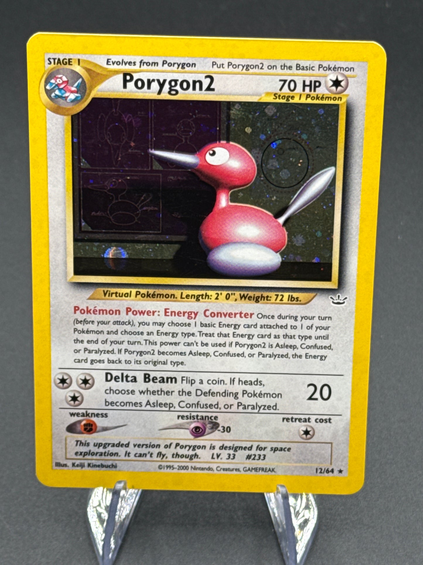 Pokemon TCG: 2000 Porygon2 12/64 Neo Revelation Holo