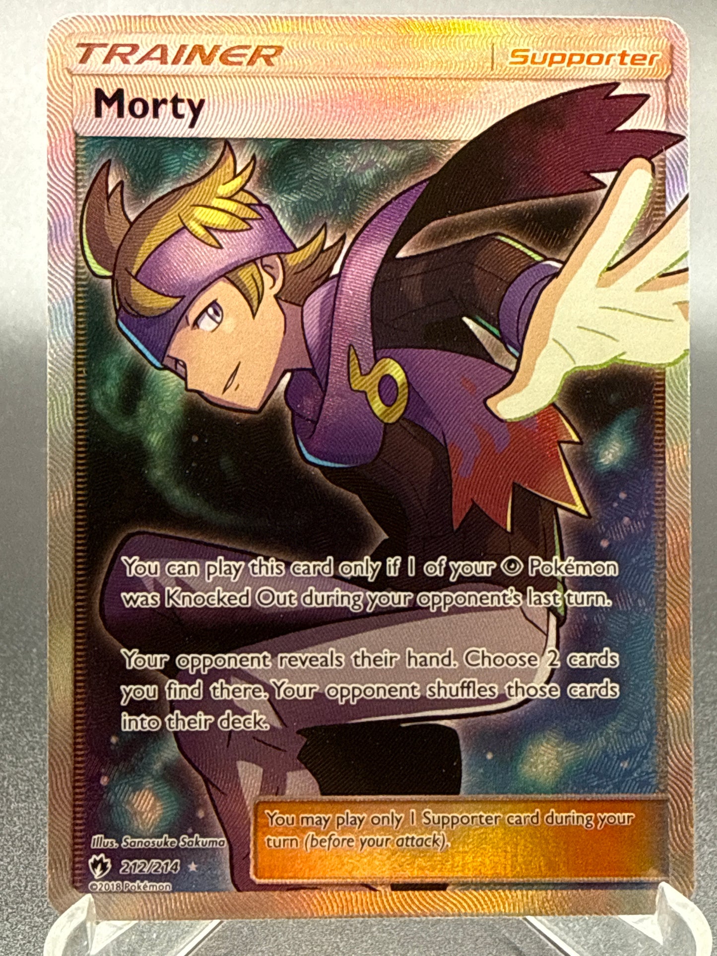 Pokémon TCG: 2018 Morty 212/214 Lost Thunder