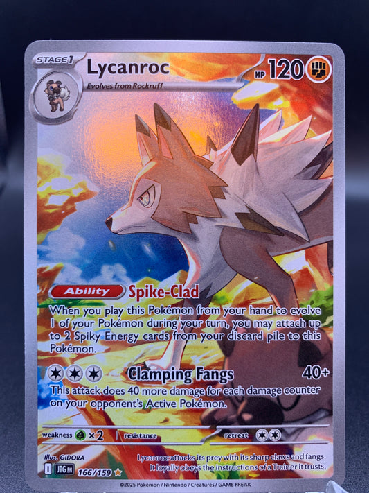 Pokémon TCG: 2025 Lycanroc 166/159 SV: Journey Together