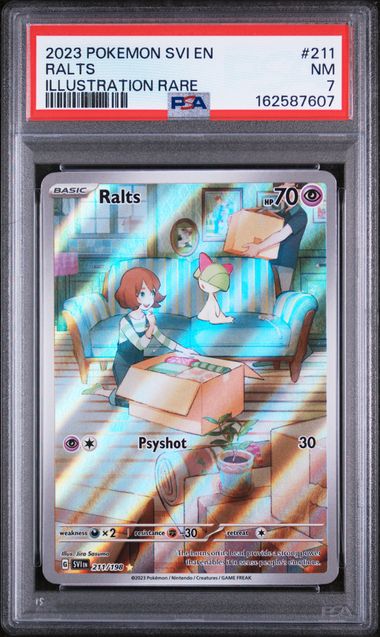 PSA 7 Pokémon TCG: 2023 Ralts - 211/198 - SV: Scarlet & Violet