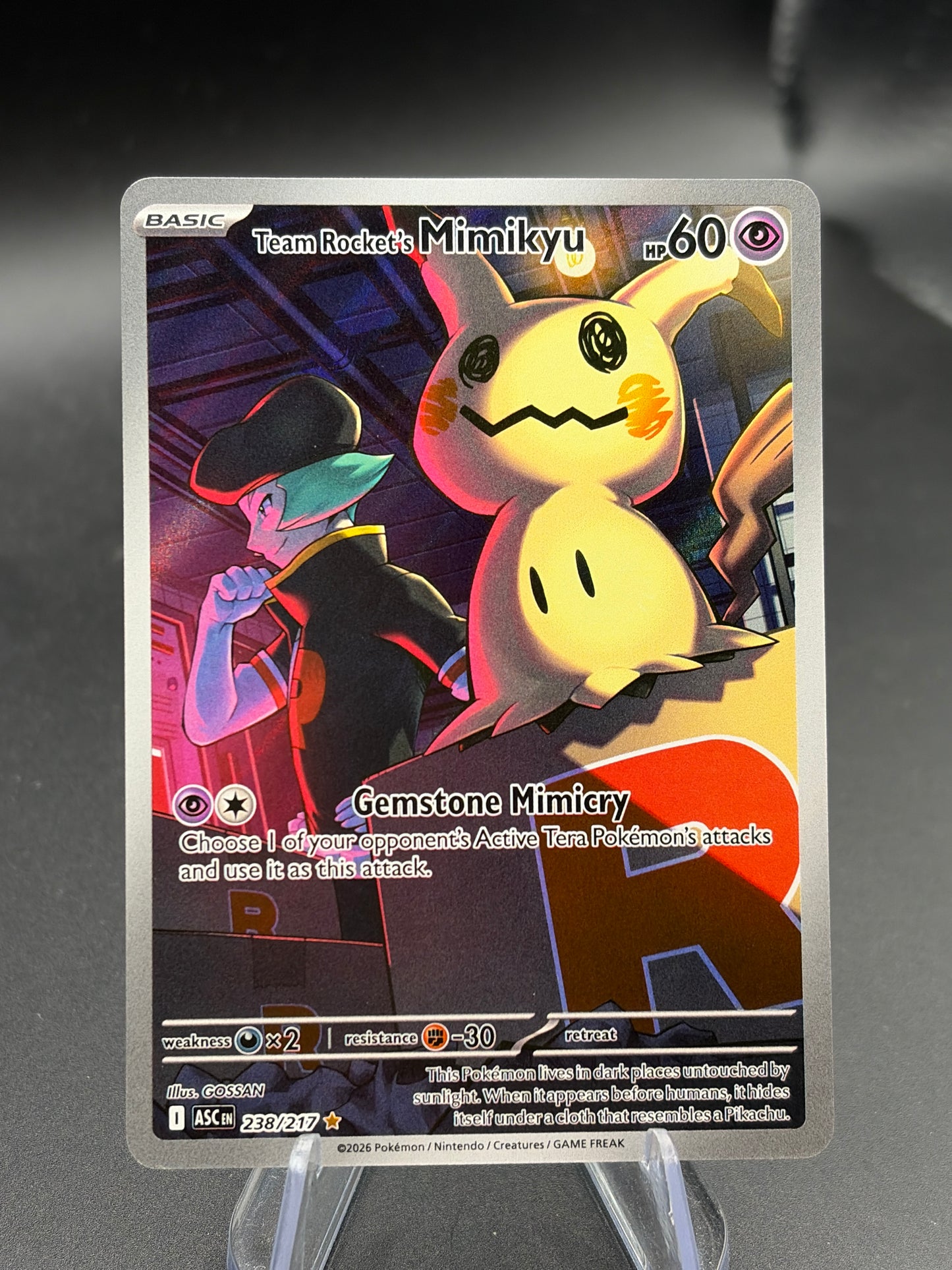Pokémon TCG: 2026 Team Rocket's Mimikyu - 238/217 - ME: Ascended Heroes