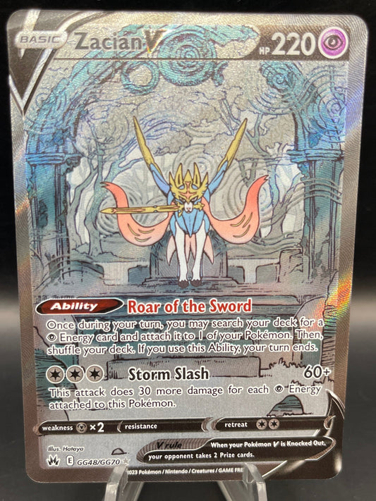 Pokémon TCG: 2023 Zacian V GG48/GG70 S&S: Crown Zenith
