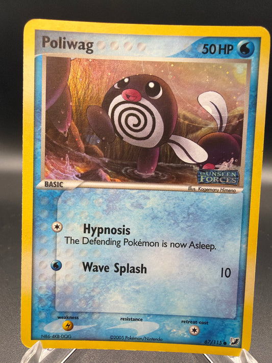 Pokemon TCG: 2005 Poliwag -67/115- Unseen Forces (UF)
