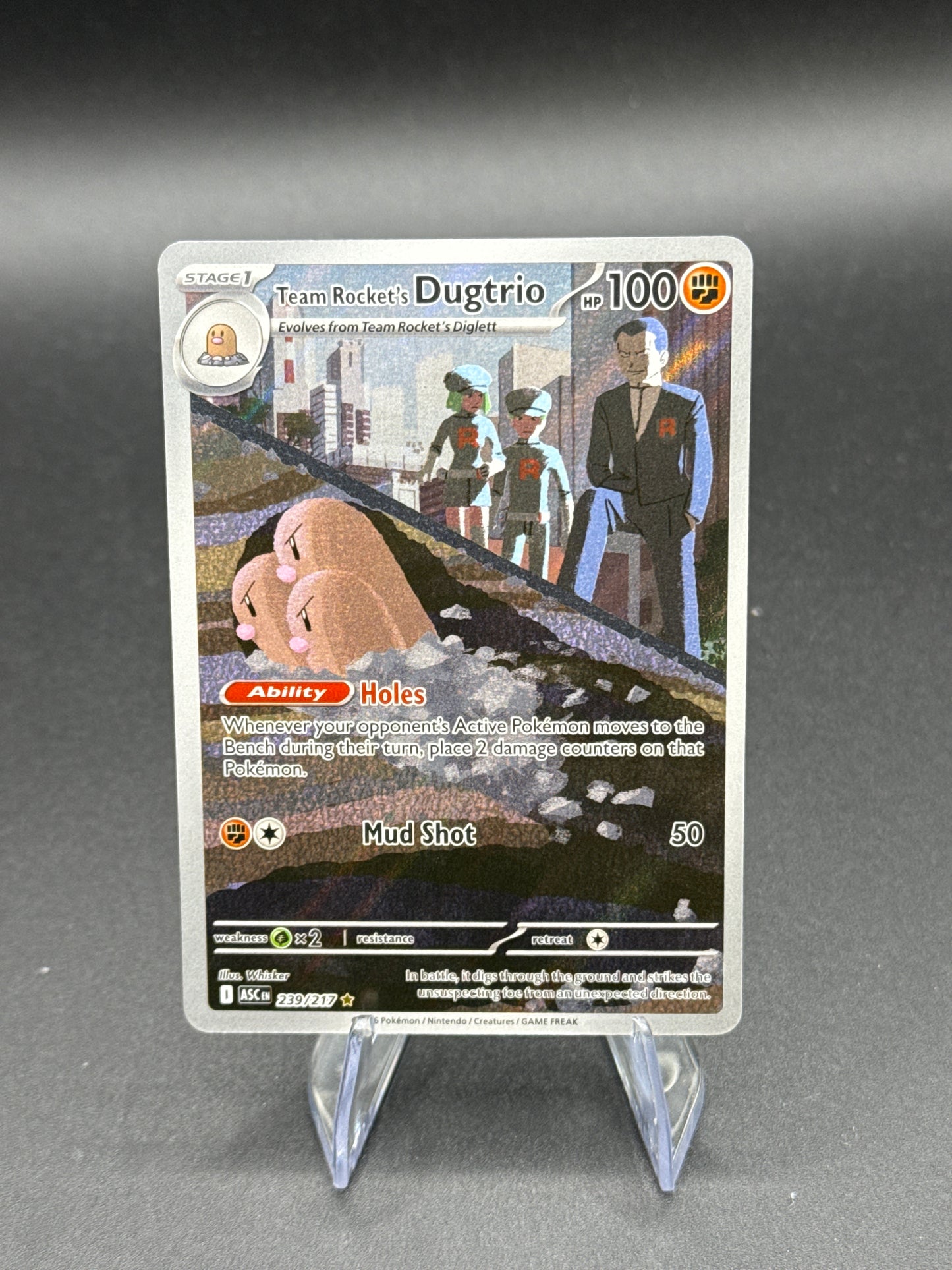 Pokémon TCG: 2026 Team Rocket Dugtrio 239/217  - ME: Ascended Heroes
