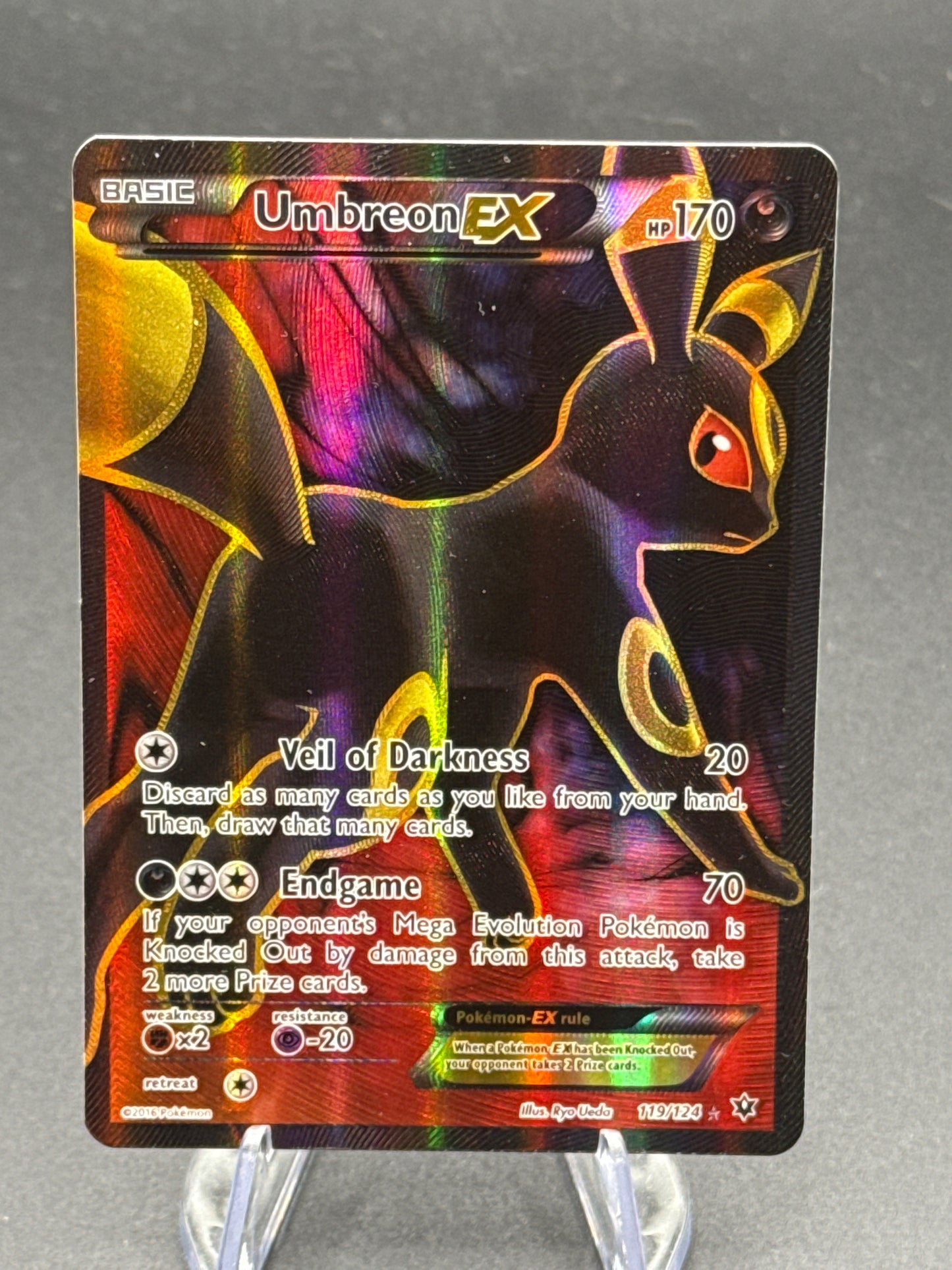 Pokémon TCG: 2016 Umbreon EX 119/124 XY: Fates Collide Secret