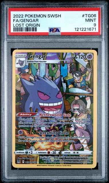 PSA 9 Pokémon TCG: 2022 Gengar TG06/TG30 SWSH: Lost Origin Trainer Gallery