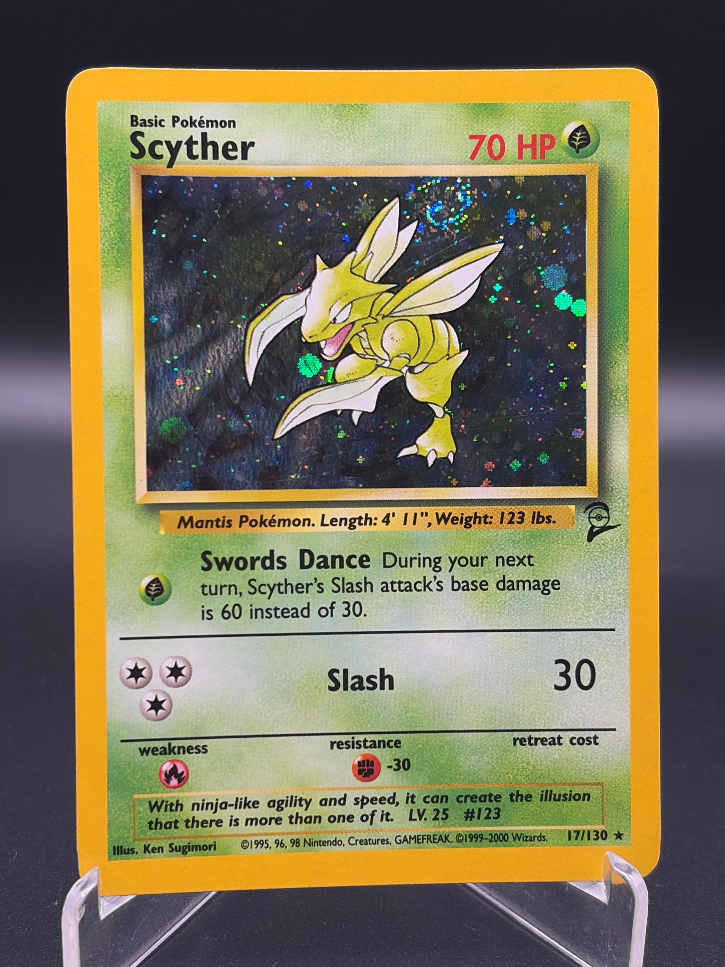 Pokémon TCG: 2000 Scyther - 17/130 - Base Set 2